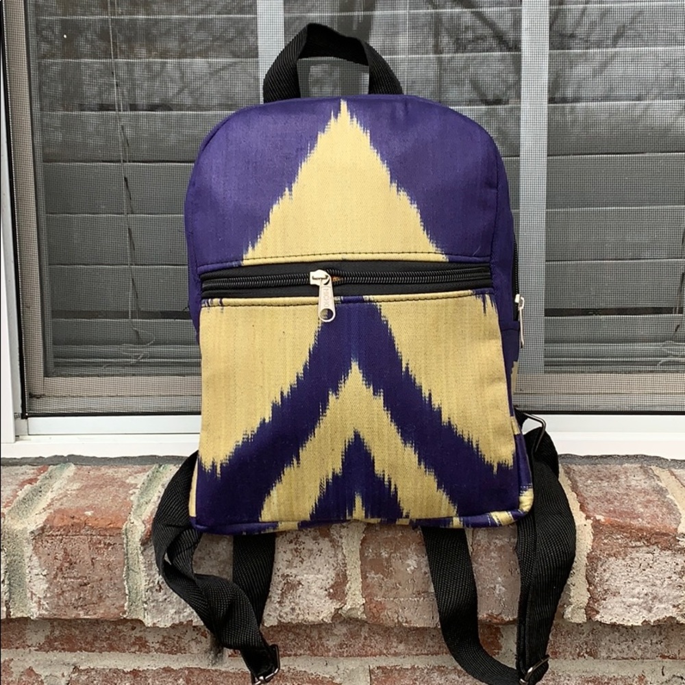 Backpack Ikat Adras Silk Cotton Gift for her 🎒🌹